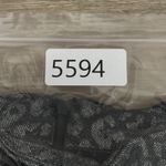 Calvin Klein Dress Womens 8 Black Silver Cheetah Leopard Print Ruched Edgy Punk Photo 8