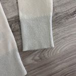 Lafayette 148 New York 100% Cashmere Crewneck Sweater Ivory + Light Grey Trim Size XS Photo 2