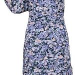 Shoshanna Midnight Mazie Puff One-Shoulder Dress Floral Print Size 0 Cocktail Photo 1