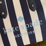 Kate Spade Authentic  Thick canvas and leather trim top zip Satchel/Crosby Photo 12