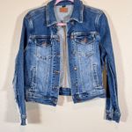 Judy Blue  Denim Fringe Jean Jacket Womens S Boho Western Casual Fall Classic Photo 9
