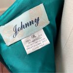 Johnny Emerald Green Chiffon Overlay Sleeveless Dress Rhinestone Waist 2X 3X 4X Photo 6