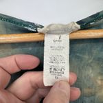 Vintage Y2K Brittany Black Top Womens 1X Green Forest Fairy Sparkle Tie Dye Photo 2