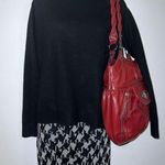 Women’s Black Lightweight Knit Sweater Mock Neck MEDIUM Photo 0