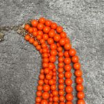 Orange Beaded Necklace & Earring Set Photo 5