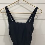 Athleta NWT Square Neck Shirred One Piece Swimsuit Size ST Photo 5