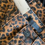 7 For All Mankind NWT Leopard-Print High-Rise Slim-Fit Kick Flare Jeans Photo 11