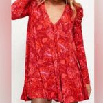 Free People  Hello Lover Red Mini Dress - Size XS Photo 0
