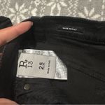 R13 New ‎ High Rise Skinny In Vintage Rebel Black Size 25 Photo 10