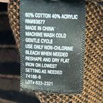 Worthington  Women's Black & Brown Striped Mockneck Sweater Size XL Photo 3