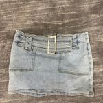 Edikted  Light Blue Denim Mini Skirt Photo 1