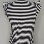 Michael Kors Basics Cotton Stripe Zipper Accents Sleeveless Dress Photo 4