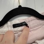 PaperMoon  Two-Tone Jean Shorts in White and Pink Photo 1