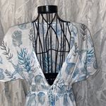 Blue Island  Sea Shell Print Swim Coverup Photo 1