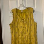 Old Navy Mustard Yellow Boho Sleeveless Aline Dress size XXL Photo 5