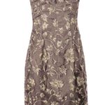 Adrianna Papell  ✶ Strapless Lace Sheath Dress ✶ Floral Embroidery ☀︎︎ Metallic 2 Photo 12