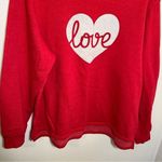 Positivitees Sweatshirt Love Heart Red White Size XL Photo 4