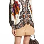 Farm Rio  Flower Tapestry Blouse Size XS Boho Bohemian Flowy Floral SOLD OUT Photo 2