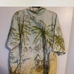 Disneyland Resort Mickey Hawaiian Button Up Shirt XXL 100% Cotton Pre-Owned No Wear Photo 2