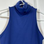 ZARA  Dark Blue Turtleneck Sleeveless Bodysuit Size Small EUC #7331 Photo 4