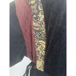 Vintage AHNI Velvet Tapestry Embroidered Maxi Dress ART TO WEAR Plus Size 2 NEW Black Photo 4