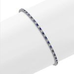 Sapphire and Diamond Tennis Bracelet Photo 0