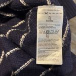 Gap  Navy and White Striped V neck oversized Sweater XL Photo 3