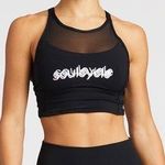 Lululemon Soul Cycle Black Mesh Sports Bra Photo 0