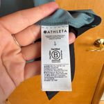 Athleta  Women's Teal Black Pleated Tank Top Size L Athleisure Workout Activewear Photo 4