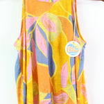 C&C California  High Neck Sleeveless Floral‎ Linen Top M Photo 0