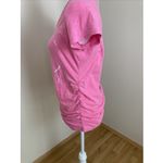 Motherhood Maternity Pink Hey Girl Ruched Tee Size Small (A5) Photo 1