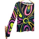 Emilio Pucci  Marmo-Print ‎ Multicolored Top Silk Size 2 $935 Photo 2