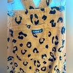 Obey EUC  Overall Dress Corduroy Animal Print Womens Size small cheetah Photo 5