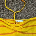 ZARA  Yellow Striped Camisole Photo 2