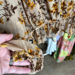 Storia  Velvet Burnout Semi Sheer Dolman Sleeve Blouse Size XL Photo 4