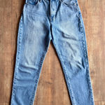 Lucky Brand High Rise Mom Jean Drew Medium Wash Raw Hem Size 6/28 Photo 0