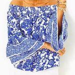 Lilly Pulitzer  Kaori 3/4 Sleeve Off-the-Shoulder Top Photo 0