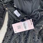 Oh Polly  Black Beaded Off Shoulder Bodycon Mini Dress NWT Size 0 corset Photo 2