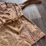 Liz Claiborne  zebra tiger‎ printed trench coat NEW Photo 2