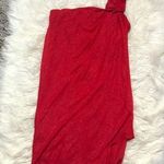 Max and Cleo  red glitter one shoulder layered dress Photo 0