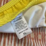 American Apparel Los Angeles Apparel triangle swim top bathing suit top yellow pool beach indie Photo 1