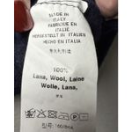 Brandy Melville  Women's OS 100% Wool Cable Knit V Neck Sweater Navy Preppy Italy Photo 9