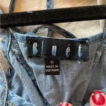 Blue Jean Maxi Dress with Slits Size 6 Photo 3