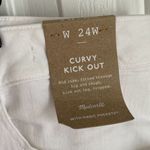 Madewell Plus Curvy Kick Out Crop Jeans in Pure White 24W NWT Photo 4