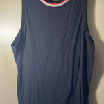 Zelos  black workout tank ribbed neck multi color large Photo 0