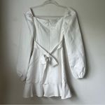 Princess Polly  Josephina White Faux Wrap Long Sleeve Mini Dress 0 Photo 8