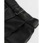 Ted Baker 💕💕 Faydell Pleather Belt Detail Trouser ~ Black US 10 NWT Photo 6