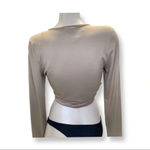 Self Esteem  Size Small Long Sleeve Scrunch Front Tie Top. Photo 2