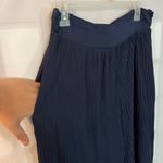 Anthropologie  Delano Navy High Rise Pleated Lined Palazzo Pants Size Small Photo 3