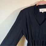 Ba&sh  Seoul Peplum Sweater Black V-Neck Women’s Small Photo 5